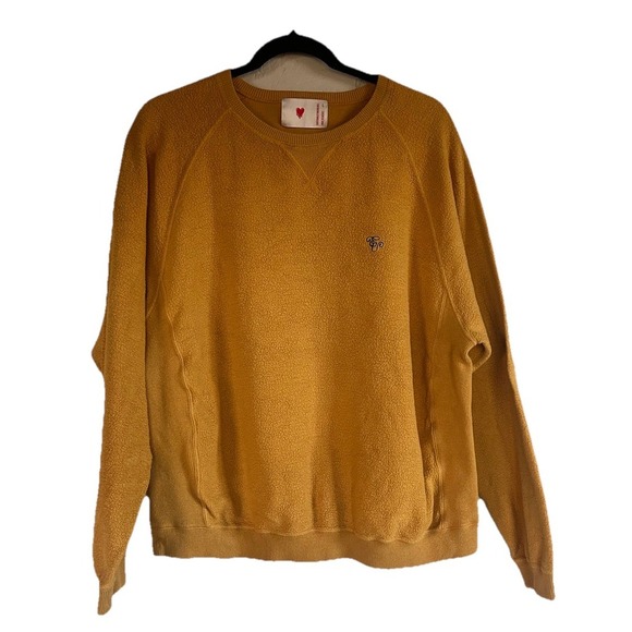 Emotionally Unavailable Other - Emotionally Unavailable Crew Sweatshirt Medium Cream French Terry Mustard